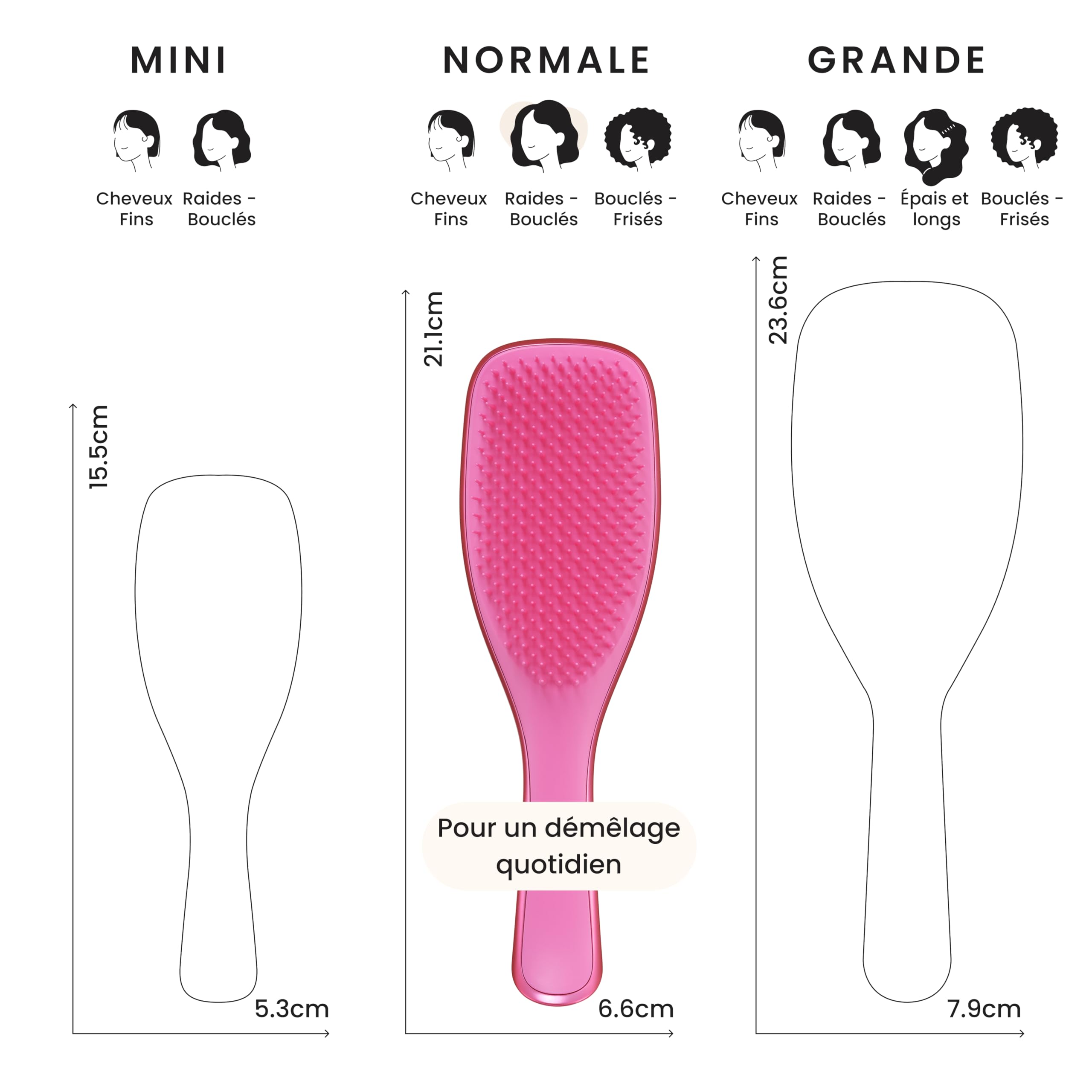 tangle-teezer-ultimate-detangler-afterparty-rose-chrome-brosse-d-m-lante-tous-ty image 3