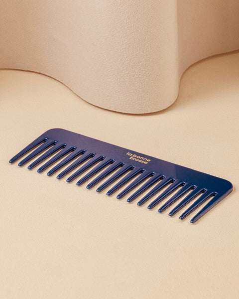 la-bonne-brosse-le-peigne-large-d-m-lant-en-ac-tate-bleu-myrtille image 2