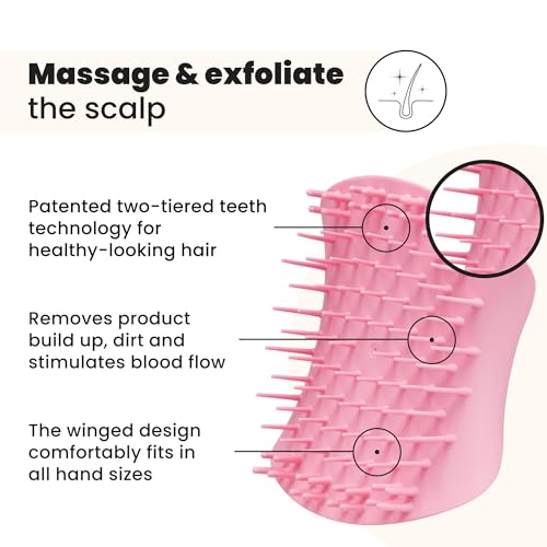tangle-teezer-scalp-exfoliator-massager-soin-cuir-chevelu-pretty-pink image 7