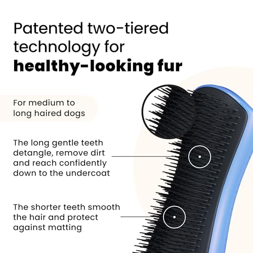 tangle-teezer-pet-teezer-brosse-d-m-lante-chien-bleu-bleuet-sec-et-bain image 8