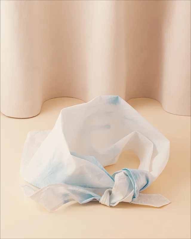 roseanna-x-la-bonne-brosse-le-fichu-salty-gelato-bleu-coton-tie-dye-shibori image 1