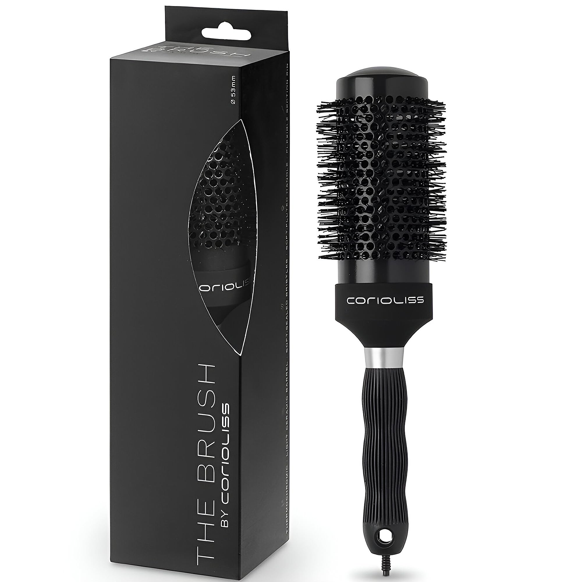 corioliss-the-brush-black-53-mm-brosse-rouleau-c-ramique-cheveux-courts image 1