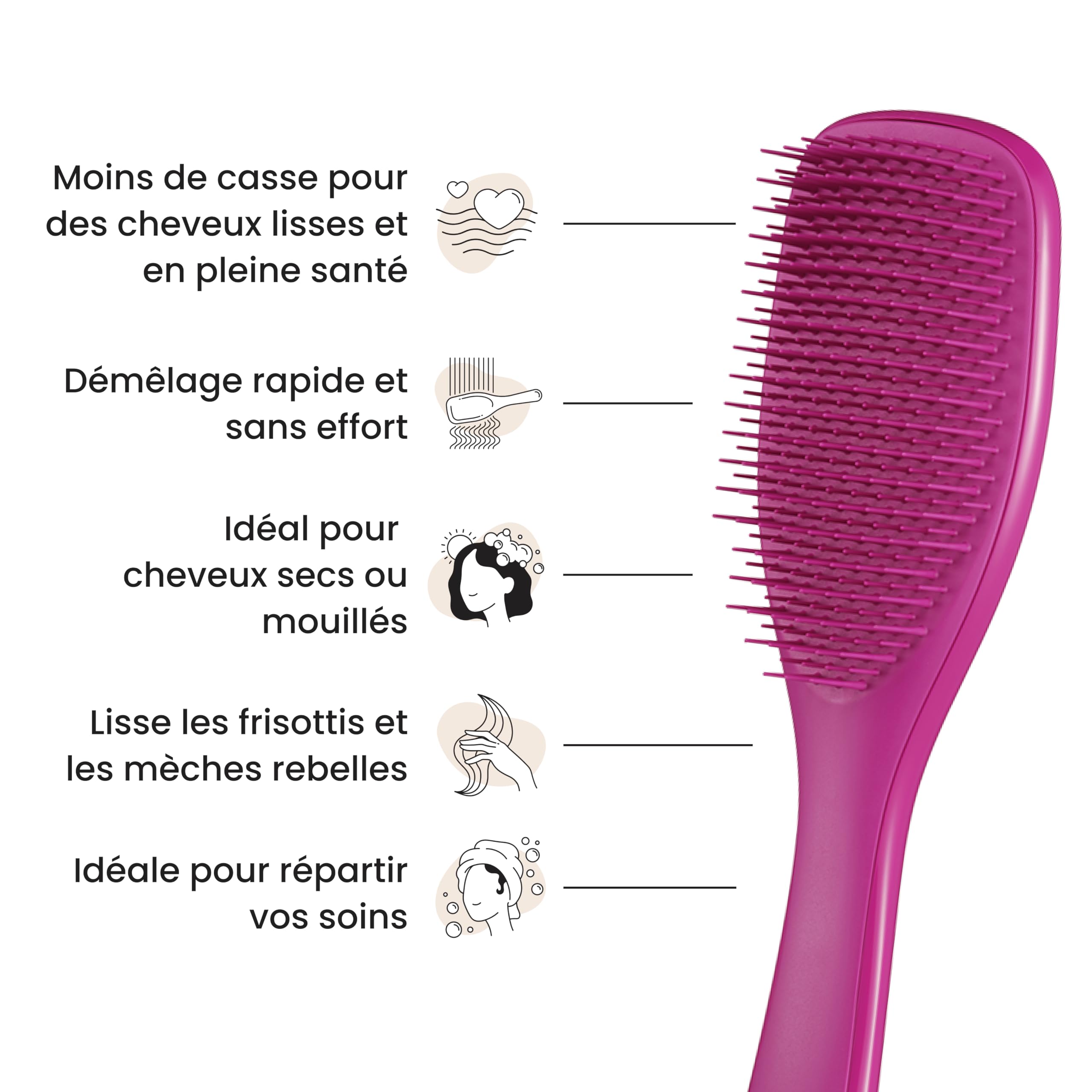tangle-teezer-ultimate-detangler-brosse-d-m-lante-rose-framboise-lectrique image 5