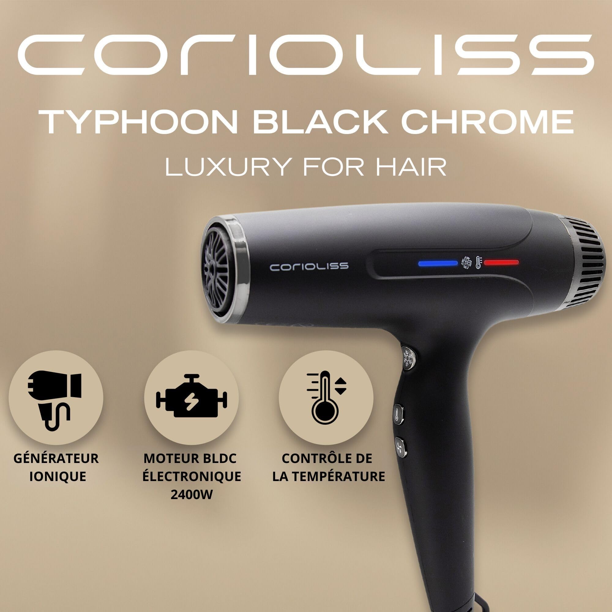 corioliss-typhoon-s-che-cheveux-ionique-professionnel-black-chrome-2400w-417g image 2