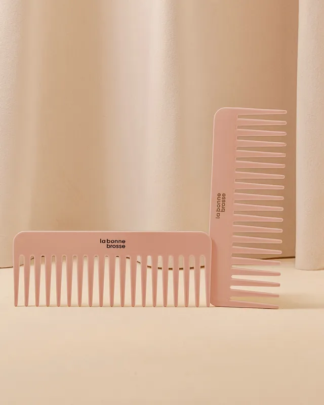 la-bonne-brosse-le-peigne-large-d-m-lant-en-ac-tate-rose-poudr image 1