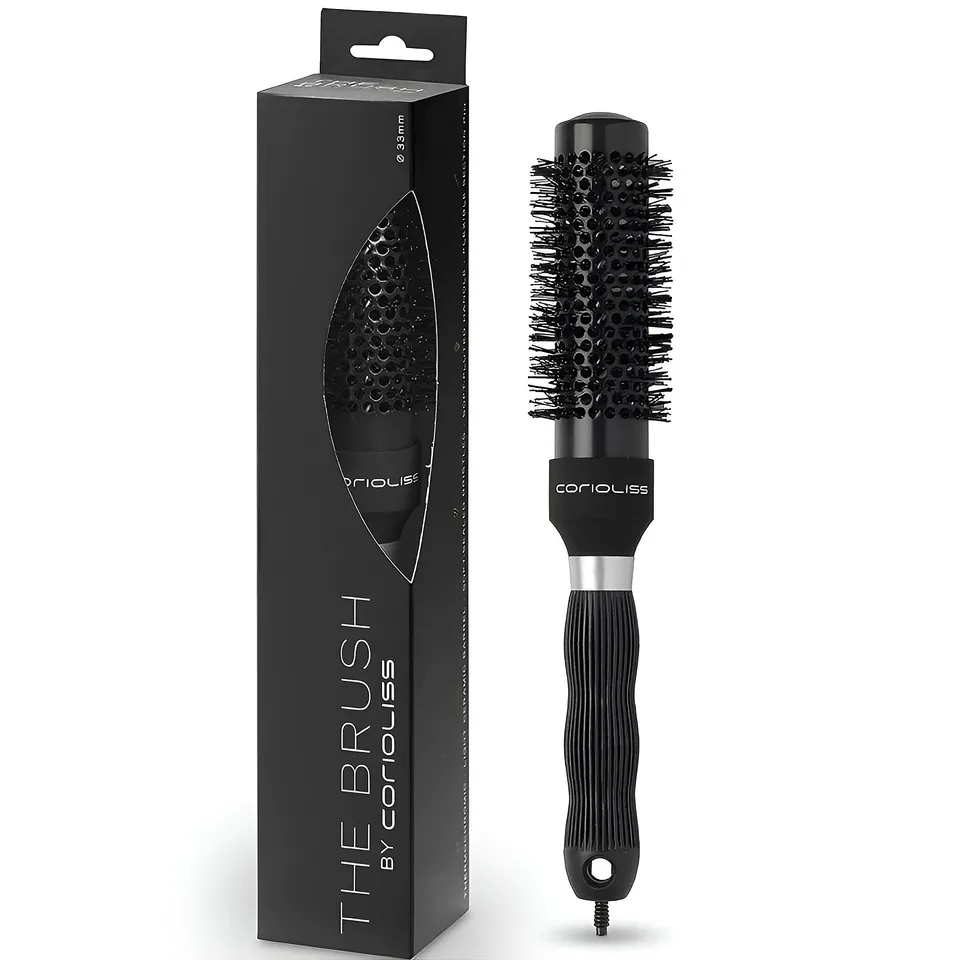 corioliss-brosse-ronde-thermique-c-ramique-33-mm-black-brushing-cheveux-courts image 1