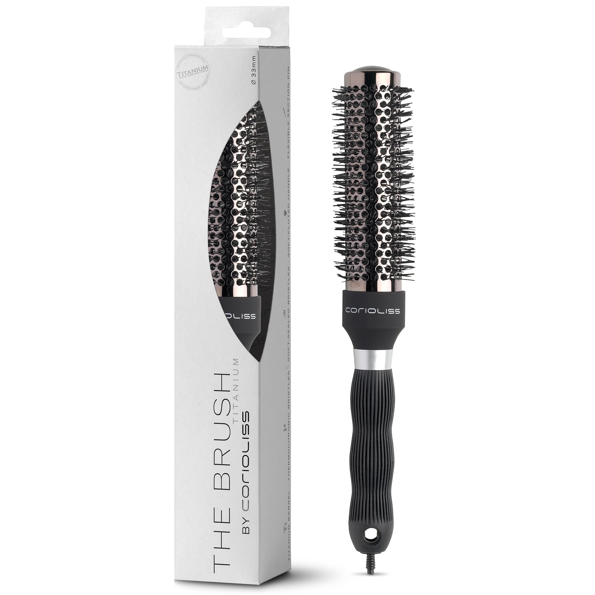 corioliss-brosse-ronde-titanium-ionique-professionnelle-33-mm-brushing image 1