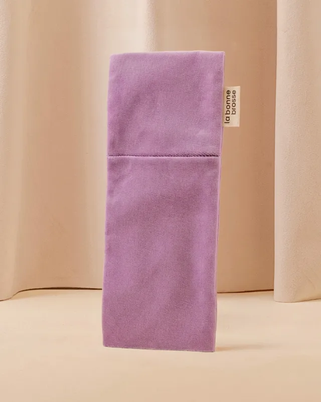 la-bonne-brosse-la-pochette-grande-brosse-pochette-velours-et-satin-rose-lilas image 1