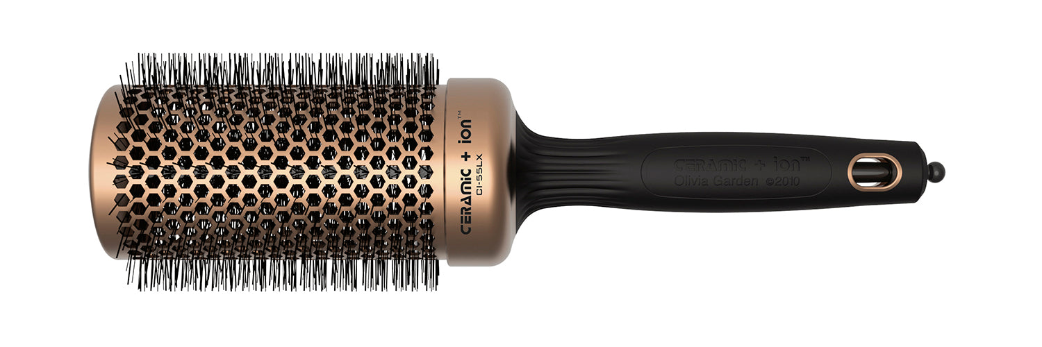 olivia-garden-ceramic-ion-luxe-brosse-brushing-noir image 3