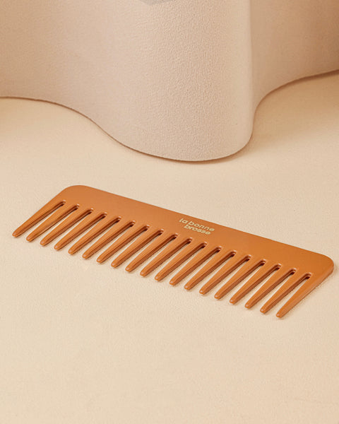 la-bonne-brosse-le-peigne-large-d-m-lant-en-ac-tate-terracotta image 3