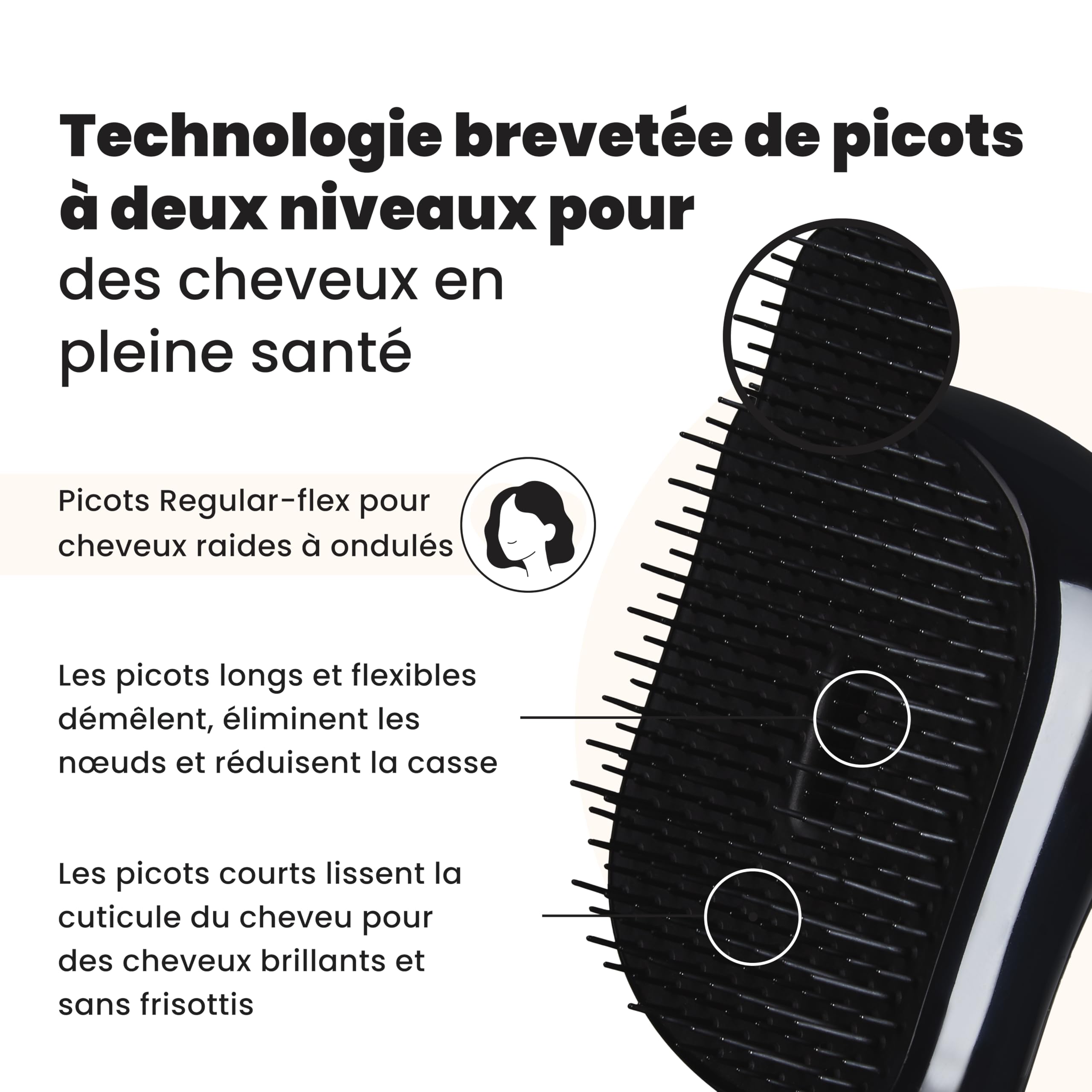 tangle-teezer-compact-styler-brosse-d-m-lante-voyage-noir-et-or-rose image 2