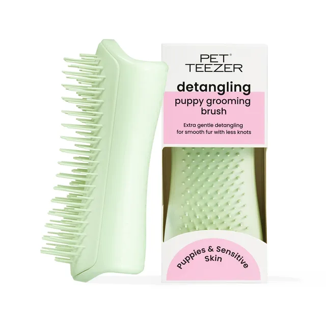 tangle-teezer-pet-teezer-puppy-brosse-de-toilettage-pour-chiot-peau-sensible-men image 1