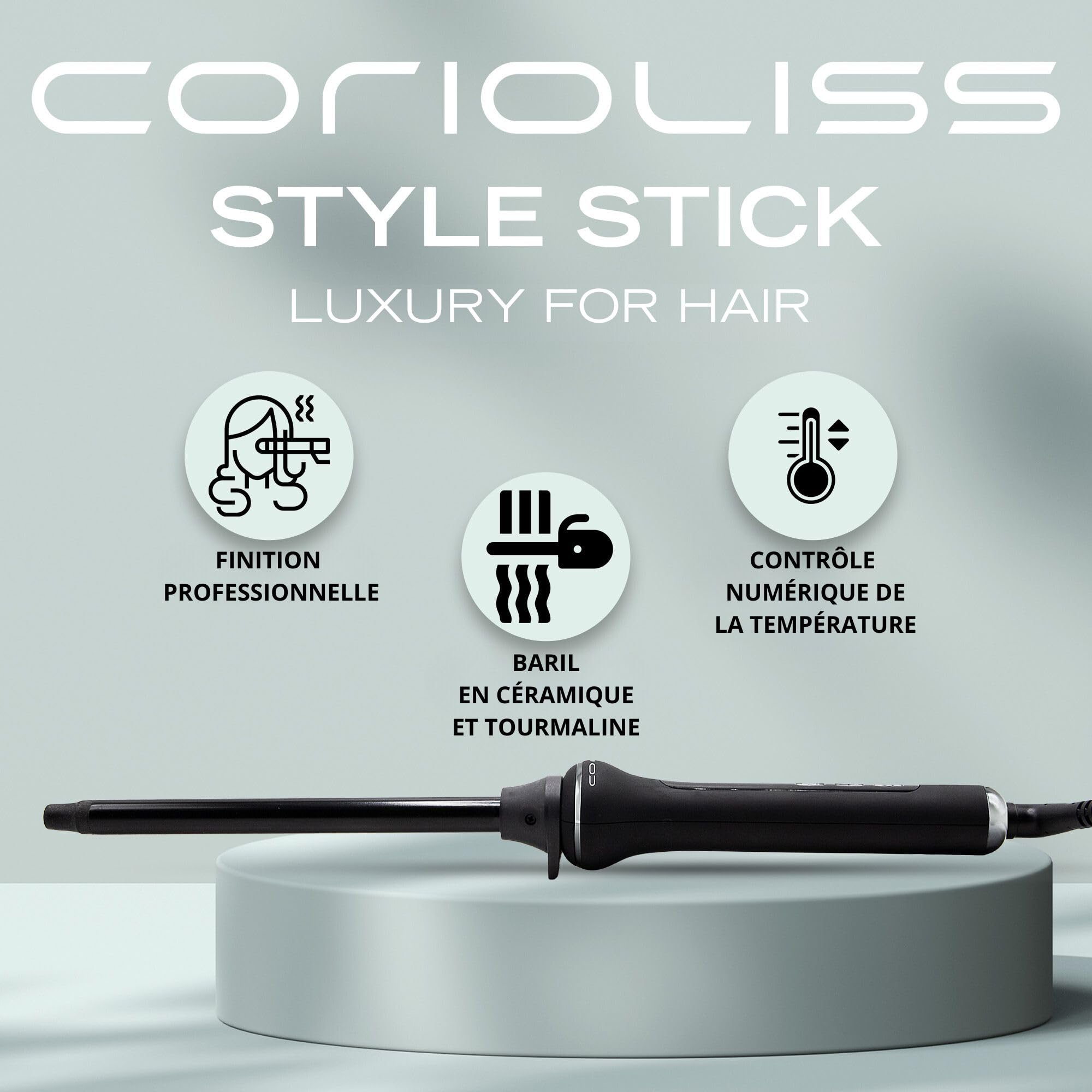 corioliss-style-stick-fer-boucler-conique-c-ramique-tourmaline-13-mm image 2