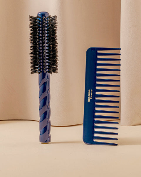 la-bonne-brosse-le-peigne-large-d-m-lant-en-ac-tate-bleu-myrtille image 4