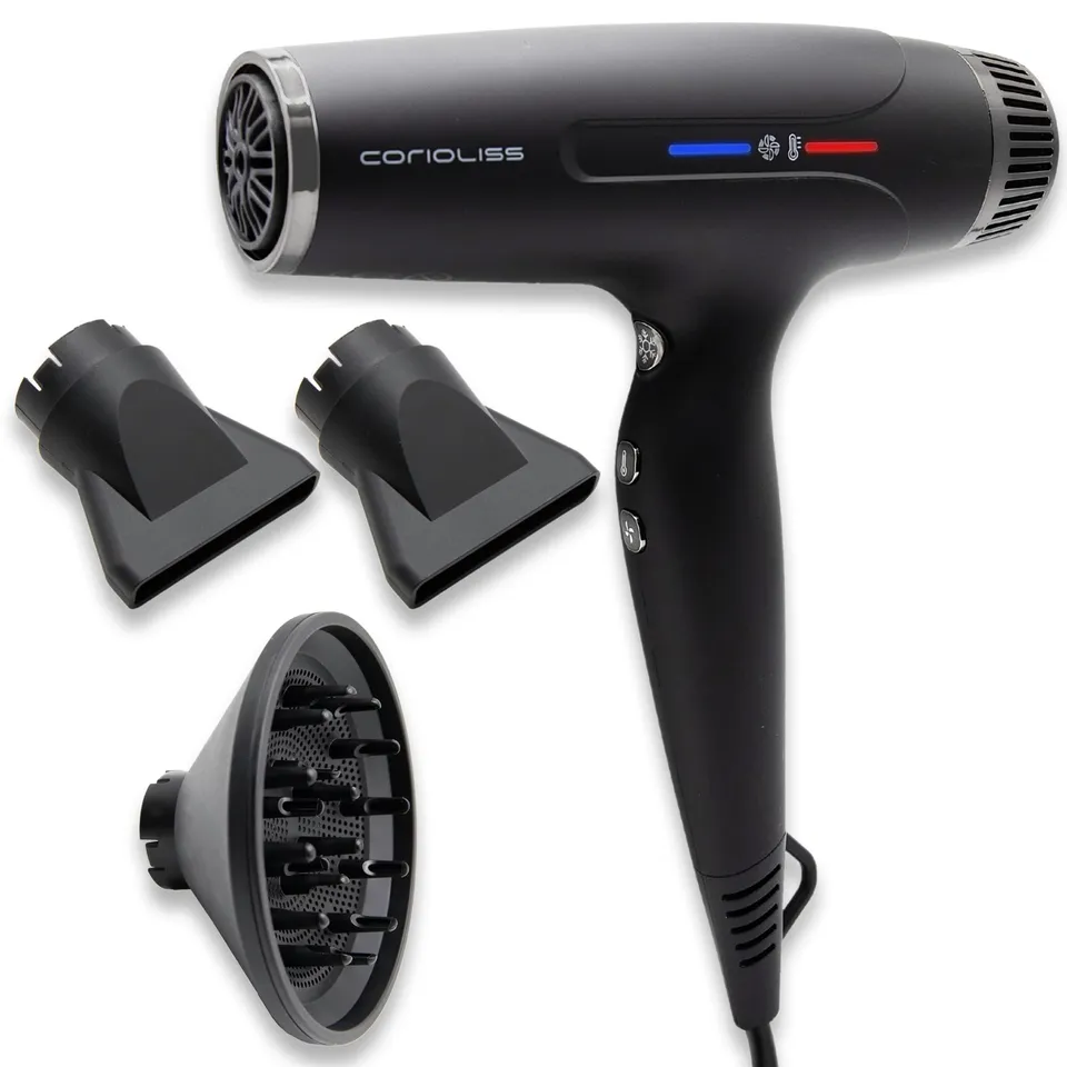 corioliss-typhoon-s-che-cheveux-ionique-professionnel-black-chrome-2400w-417g image 1