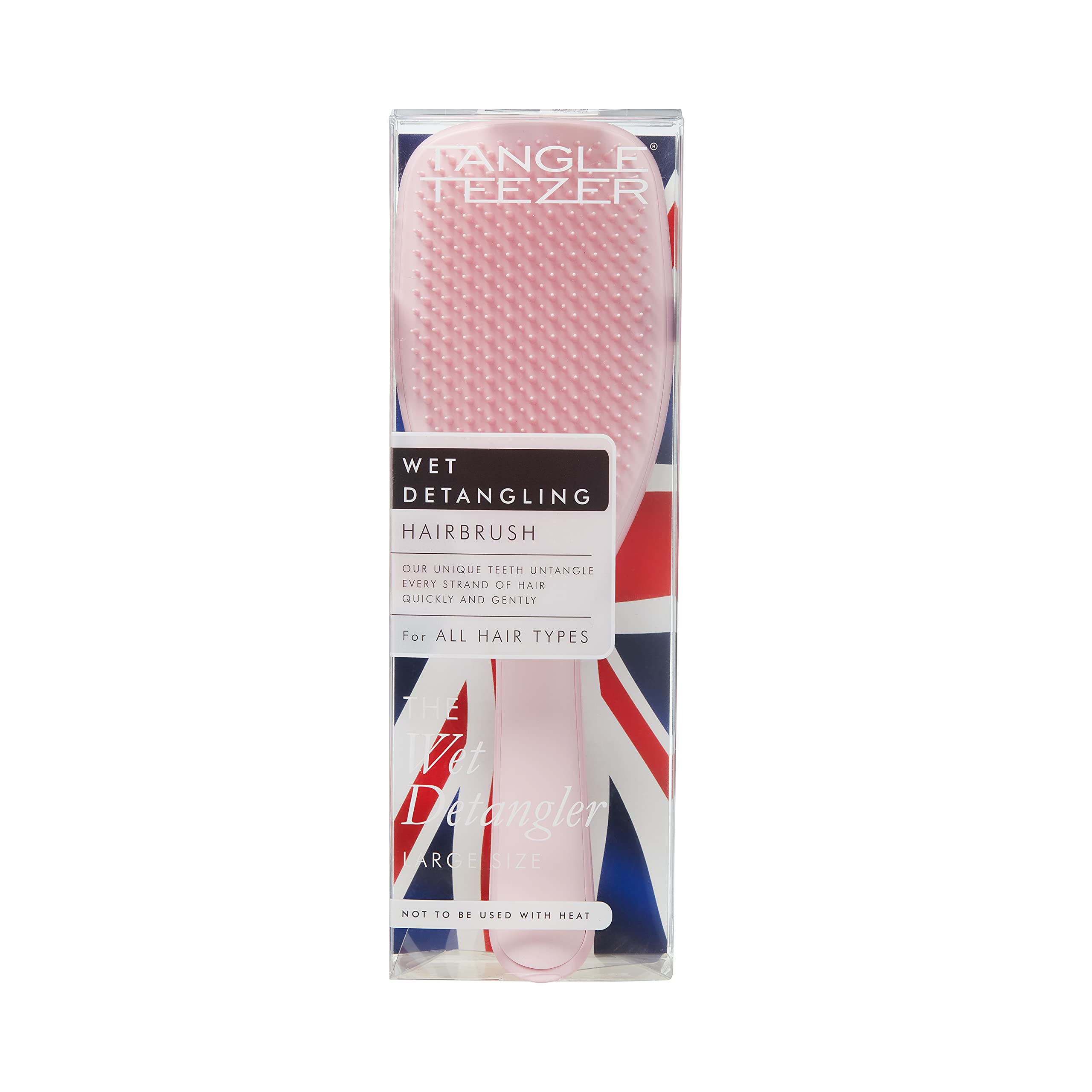 tangle-teezer-large-wet-detangler-brosse-d-m-lante-grand-format-millennial-pink image 3