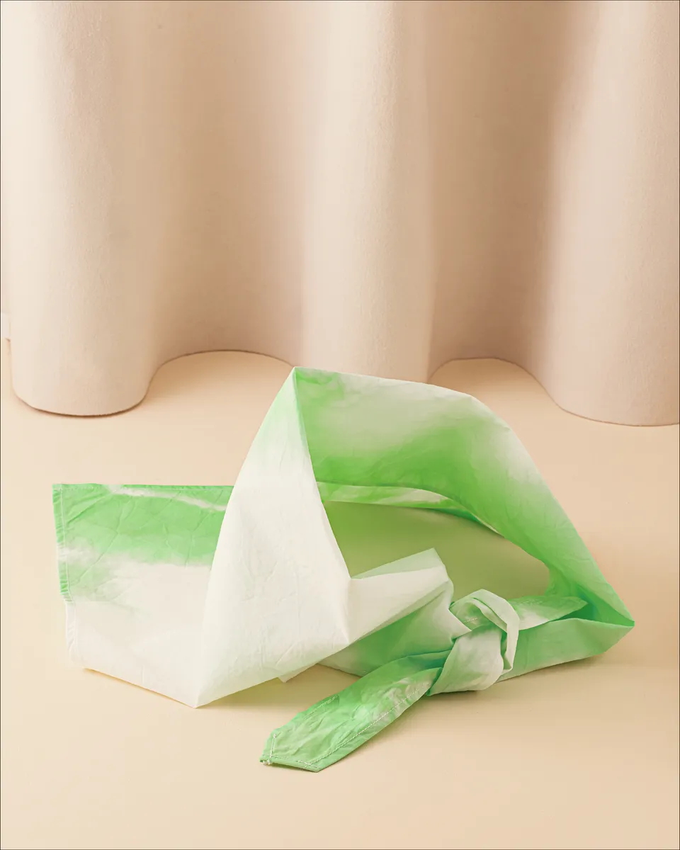 roseanna-x-la-bonne-brosse-le-fichu-salty-gelato-vert-coton-tie-dye-shibori image 1