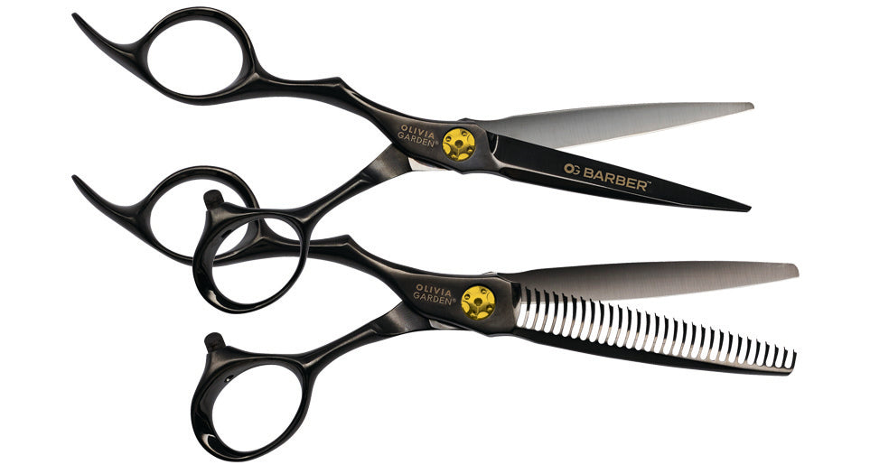 olivia-garden-og-barber-shears-ciseaux-de-barbier-titane-noir-mat image 4