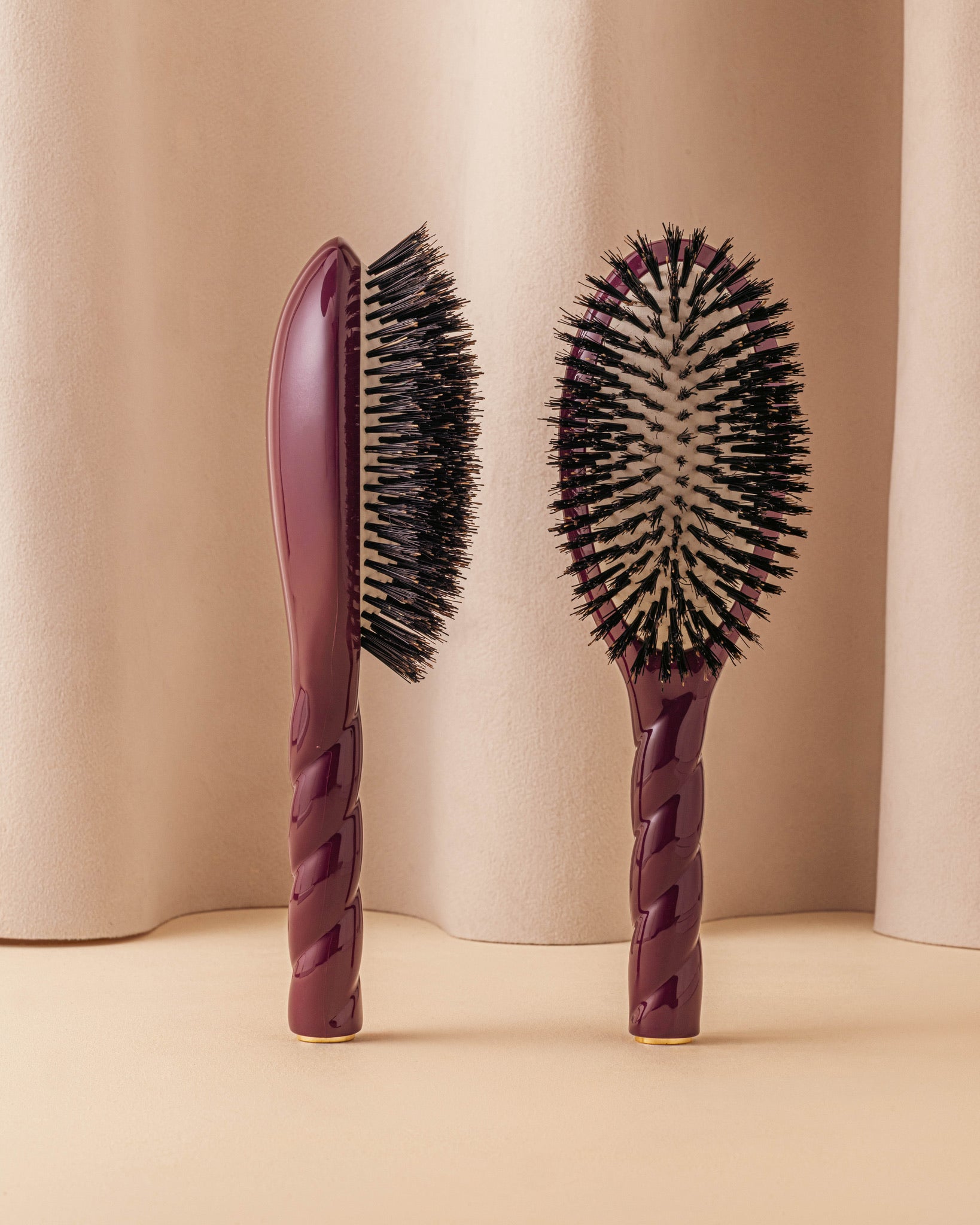 la-bonne-brosse-trio-dition-limit-e-aubergine-grande-brosse-peigne-large-d-m-lan image 3