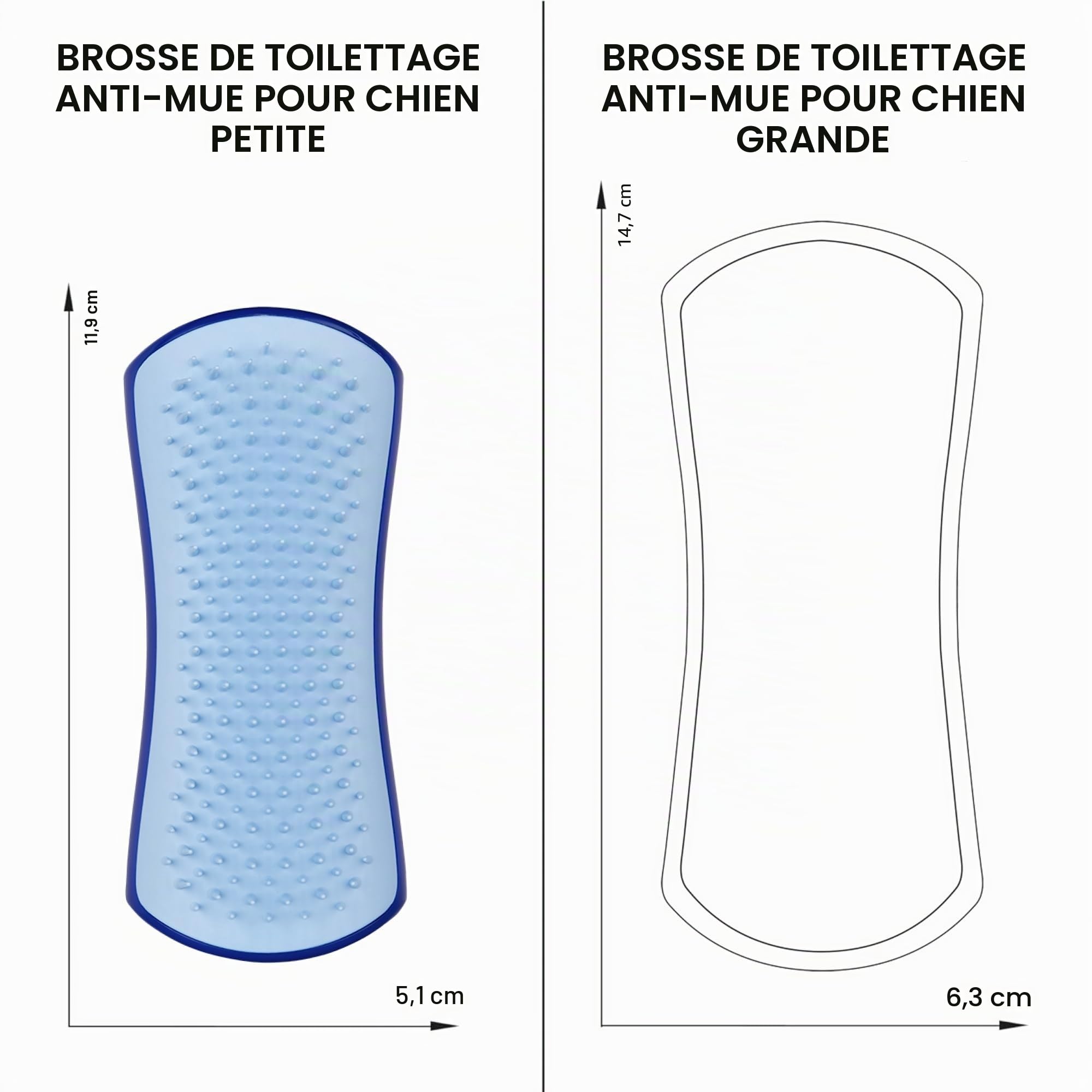 tangle-teezer-pet-teezer-de-shedding-small-blue-brosse-anti-perte-de-poils-petit image 6