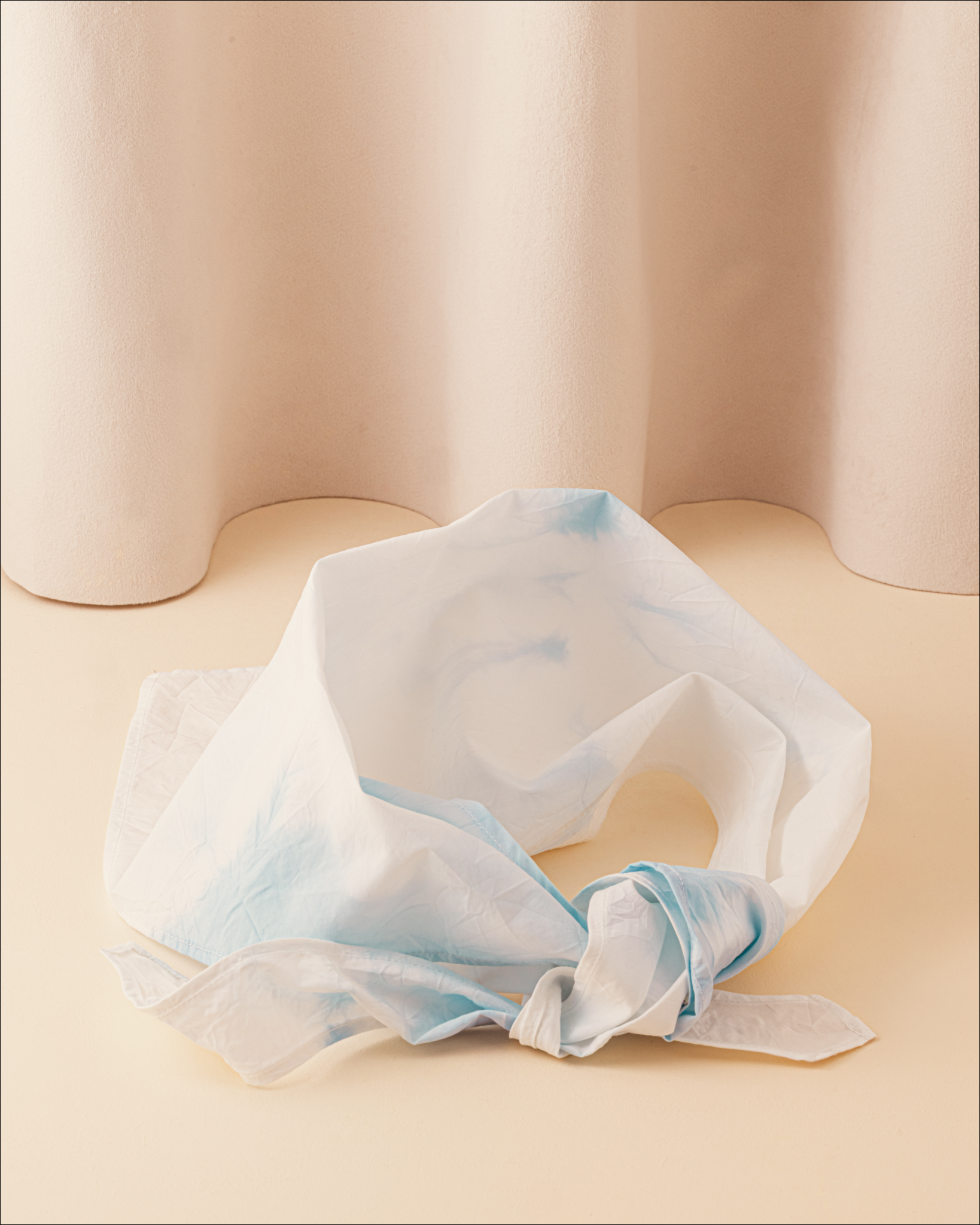 roseanna-x-la-bonne-brosse-le-fichu-salty-gelato-bleu-coton-tie-dye-shibori image 1