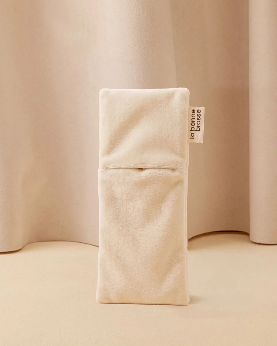 la-bonne-brosse-pochette-petite-brosse-blanc-cr-me-tui-satin-et-velours image 1