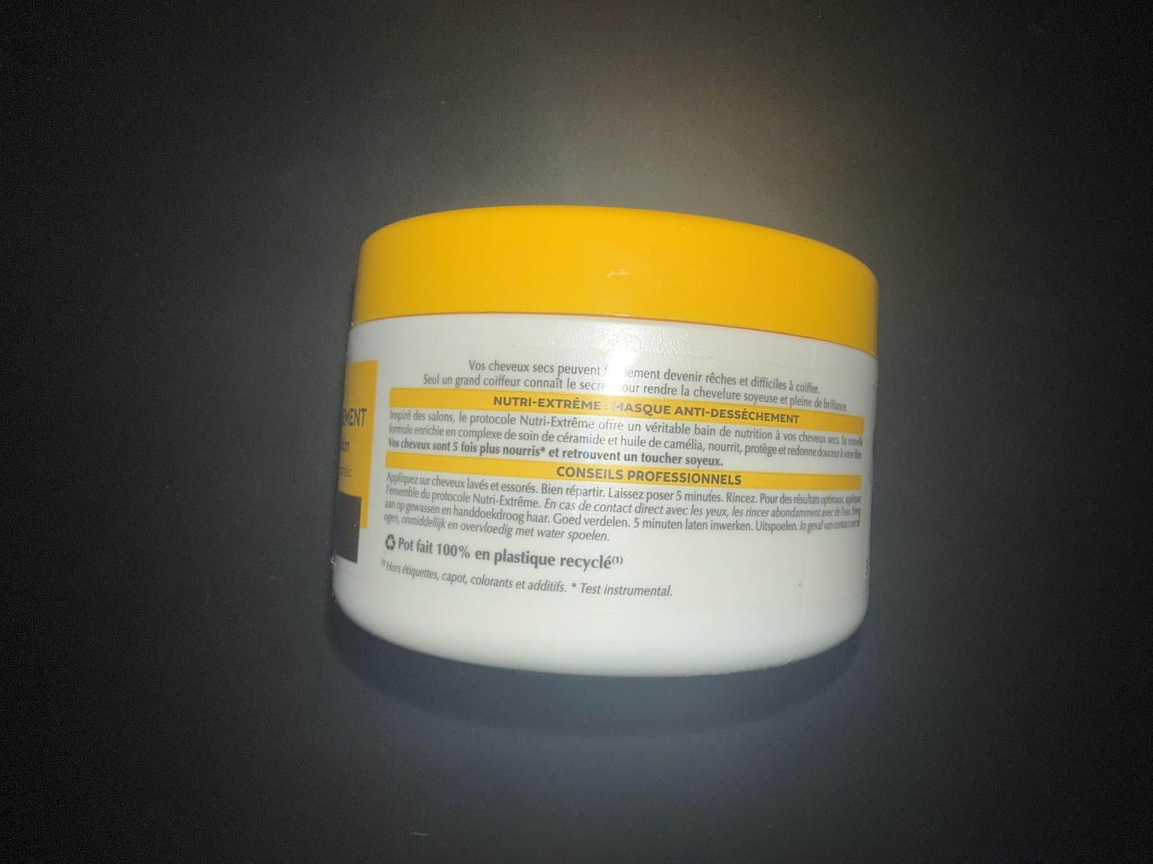 Très efficace sur cheveux secs