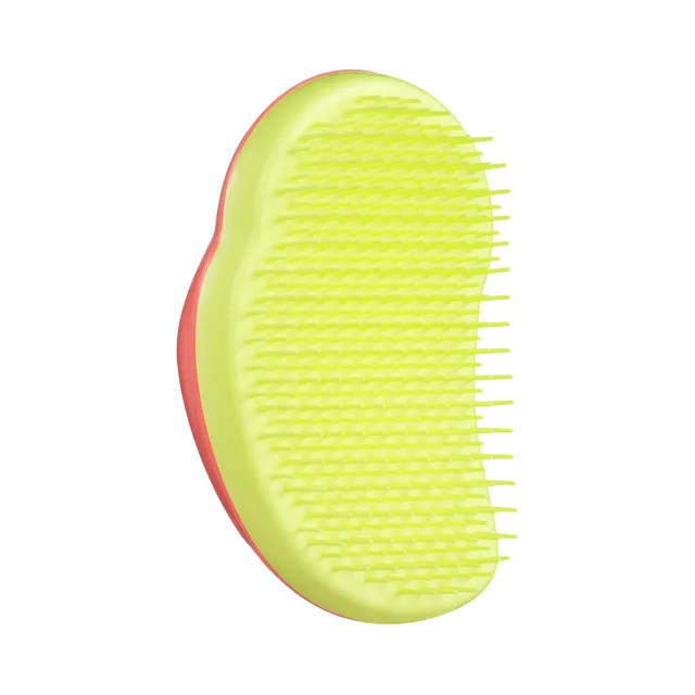 tangle-teezer-original-brosse-d-m-lante-compacte-salmon-pink-hyper-yellow image 1