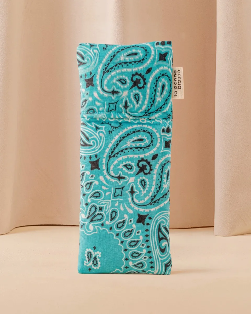 call-it-by-yourname-x-la-bonne-brosse-pochette-grande-brosse-coton-matelass-bleu image 1