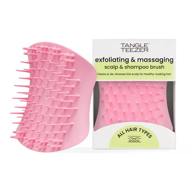 tangle-teezer-scalp-exfoliator-massager-soin-cuir-chevelu-pretty-pink image 1