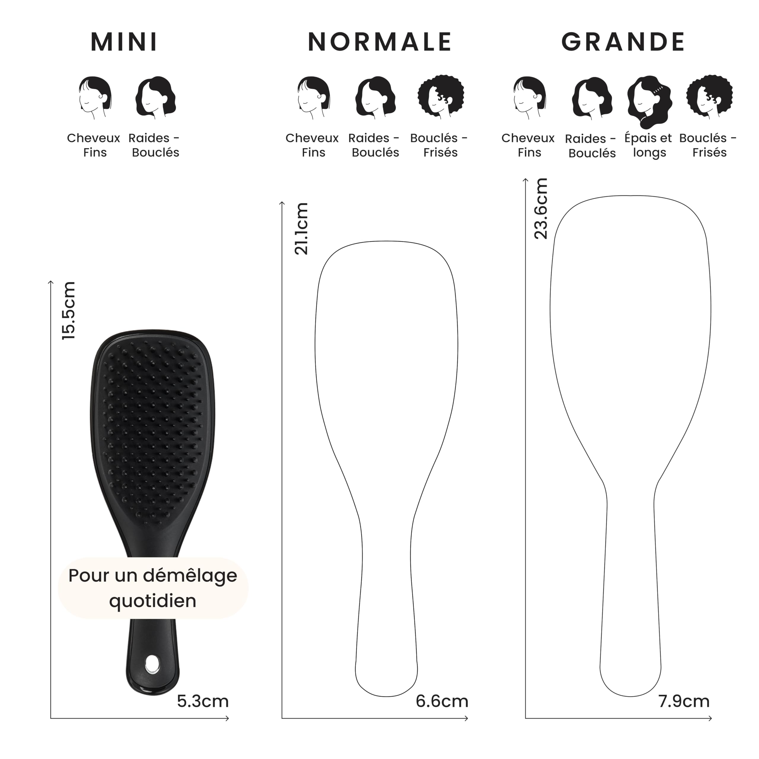 tangle-teezer-mini-ultimate-detangler-brosse-d-m-lante-voyage-noir image 3