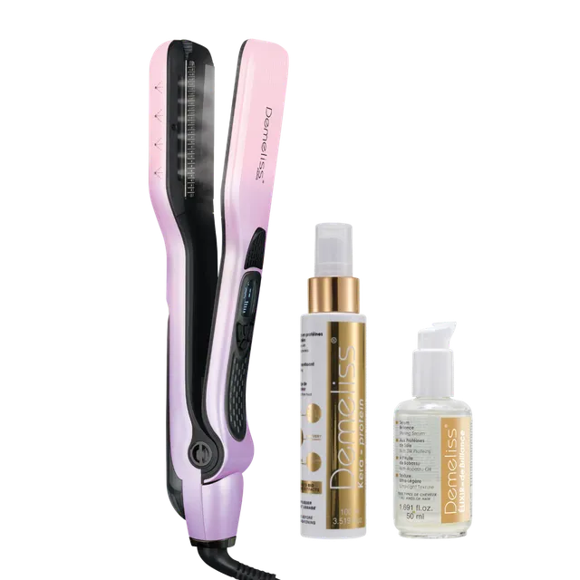 demeliss-paris-titanium-dreams-coffret-lisseur-vapeur-avec-2-soins image 1