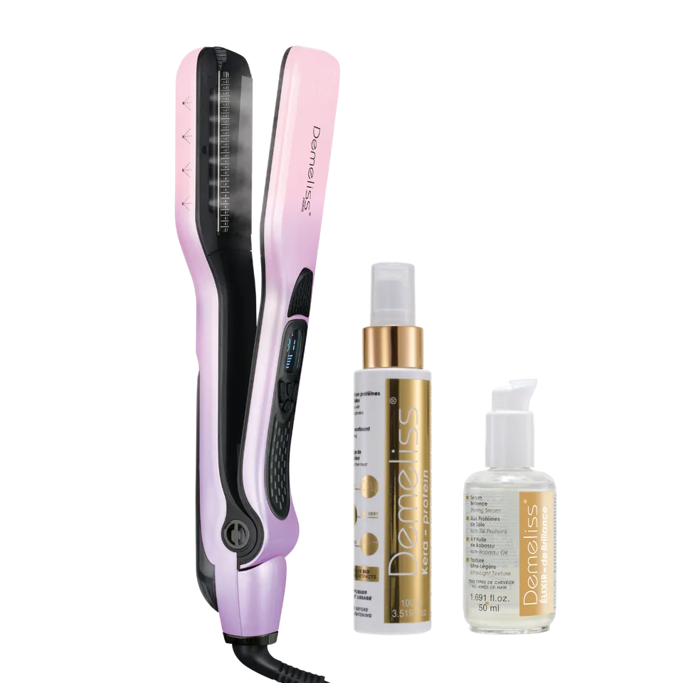 demeliss-paris-titanium-dreams-coffret-lisseur-vapeur-avec-2-soins image 1