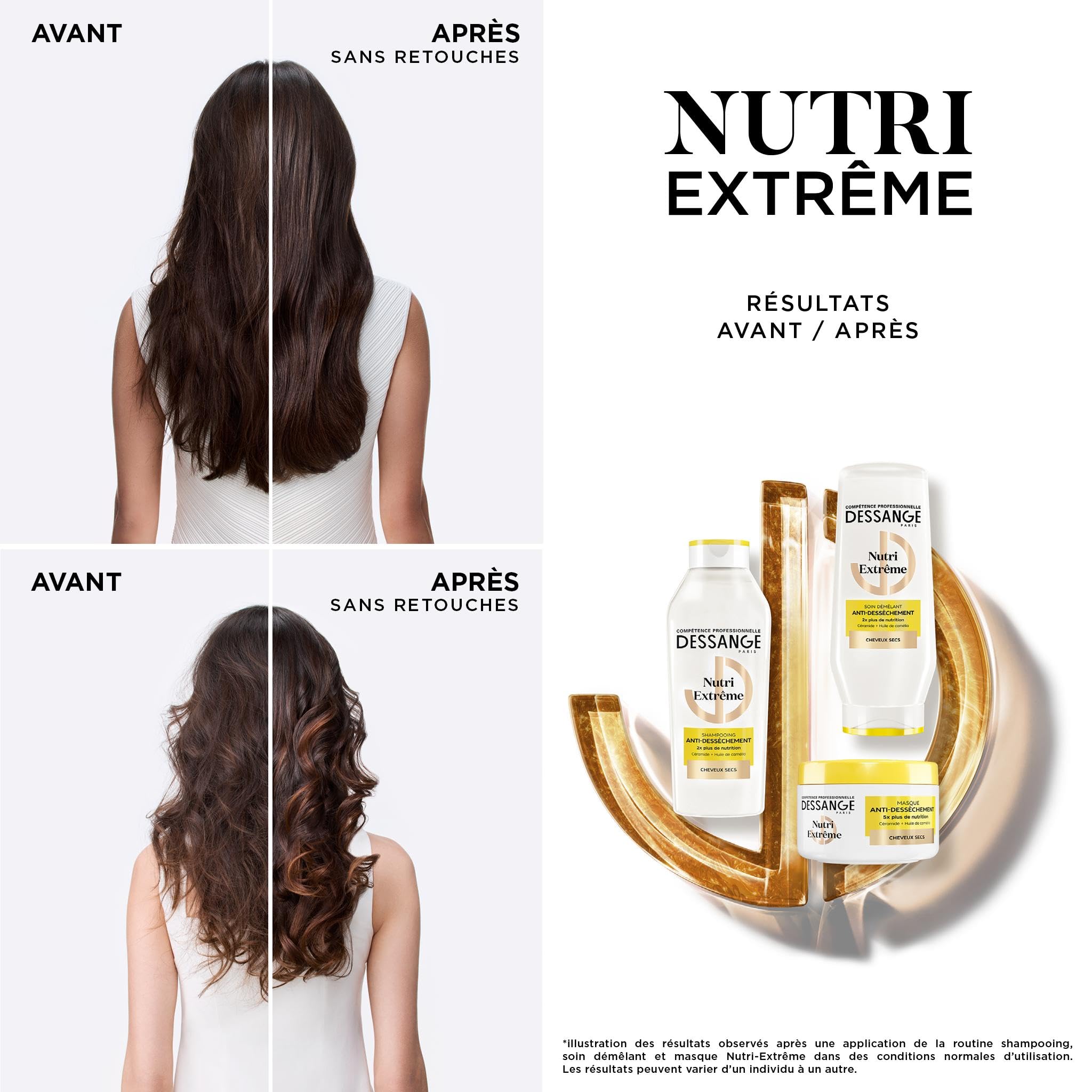 dessange-nutri-extr-me-masque-cheveux-secs-c-ramide-huile-cam-lia-280-ml image 3