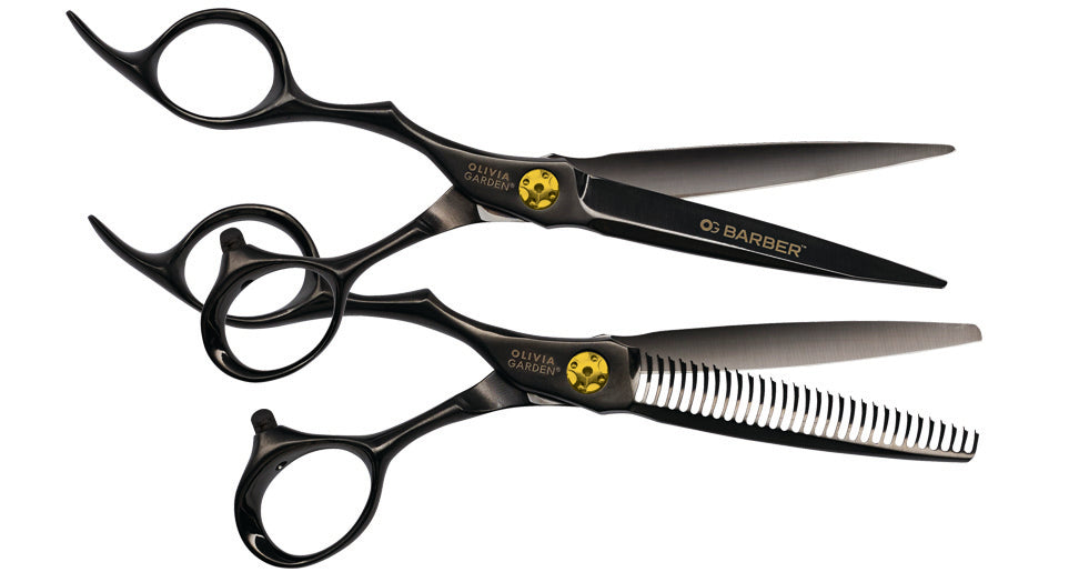 olivia-garden-og-barber-shears-ciseaux-de-barbier-titane-noir-mat image 5